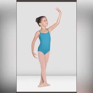 NWT Bloch Parem Camisole Ballet Leotard size 8-10 turquoise blue